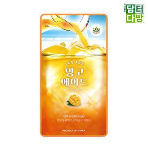BG(발란스그로우) 망고 에이드 230ml (10팩)팩 음료 편의점 파우치 홈카페 주스 쥬스