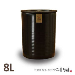 옹기 항아리 단지 8L장아찌 가정용 업소용 심플 고급 옛날 국산 장항아리 김치