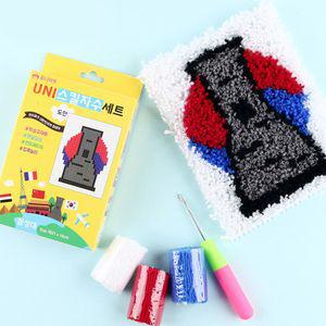 (DIY) 유니 스킬자수세트 첨성대공작 만들기 공예 미술놀이 유아