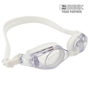 SEEK 보급형 아동용 물안경 SK650 클리어화이트 흰색수경 남아 여아 초등 수영장 주니어 아이 어린이 키즈