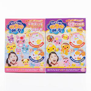 아쿠아 매직물감 놀이 만들기 DIY 모형틀 모형 캐릭터 동물