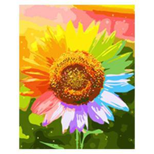 DIY 명화그리기 페인팅 무지개 해바라기 40X50 퍼즐 그림 사진액자 인테리어소품 그리기