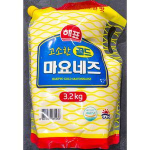 사조 마요네즈 스파우트팩 3.2kg소스 네스 샐러드 드레싱 소스류