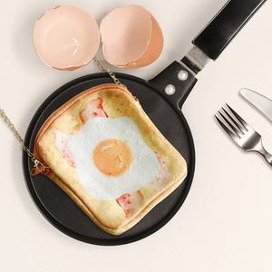 리얼 식빵 토스트 파우치치 귀여운치 화장품치 휴대용치 파우치 치백 크로스백치 패션치 수납치
