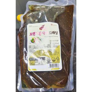 쉐프원 프렌치 발사믹 드레싱 2kg샐러드 소스 음식 야채 조리용 소스류