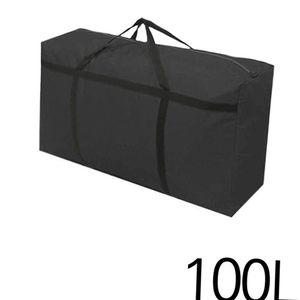 이불 이사 대형 블랙 사입 가방 옥스퍼드백 100L이민 사가방 특대형
