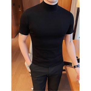 쫄티 티셔츠 반폴라 반팔 슬림핏 여름 셔츠 터틀넥 목티