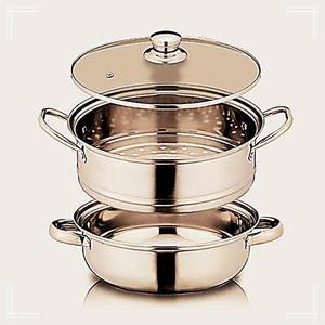 인덕션겸용 28cm 대형 2단스텐 찜솥 찜냄비 곰솥 찜기 학교 냄비 R5WACEF74