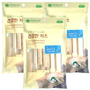 내추럴랩 건강한 치즈 블루베리스틱 100g 3개