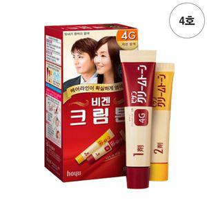 비겐크림톤 4호 자연밤색 40g 염색약