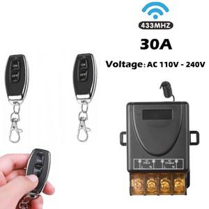 리모컨 433Mhz 물 30A LED 펌프 스위치 RF 모터용 원격 AC 220V 전기 제어 기기용 송신기 온오프
