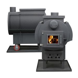 펜션 마당 야외 화목난로 간편조리 이동식 난로 20평 SL-110C