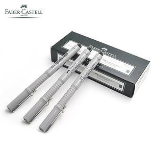 FABER-CASTELL 피그먼트 라이너 방수 블랙 잉크 0.1 0.2 0.3 0.4 0.5 0.6 0.7 0.8mm 스케치 드로잉 펜, 만