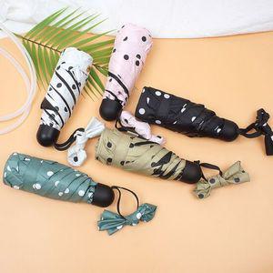 5칼라 땡땡이 5단미니휴대용 우산양산UV차단 MA400