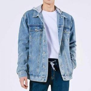 [라일리] Rly 청자켓 베이직 남자 후드 워싱 올데이 단추 데일리 데