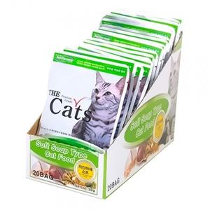더캣츠 고양이 간식 파우치 (치킨.연어수프) (20개세트)