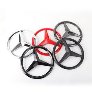 호환 ABS E B W205 C 메르세데스 AMG 벤츠 클래스 210MM 스티커 자동차 188MM W108 액세서리 그릴 A 전면 데칼 엠블럼 CLA
