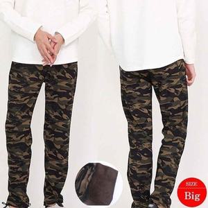 남성용 융털 기모바지 밀리카키 Big