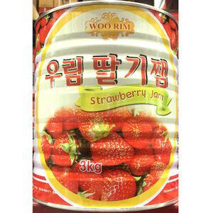 우림 딸기잼 3K X6 딸기 빵잼 식빵 브레드 맛있는 스트로베리 통조림 대용량