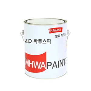 삼화페인트 목재용 유성니스 40바루스파 A급 4L 투명 무광