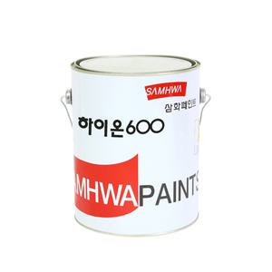 삼화페인트 철재용 내열페인트 하이온 600℃ HS 4L 은색 무광