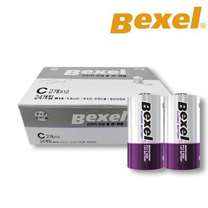 벡셀 BEXEL 망간건전지 CM(R14)사이즈 1.5V / 24알
