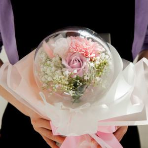 LED 세일러벌룬카네이션꽃다발A 36cm (2컬러) 조화 비누 장미 어버이날 선물 전구