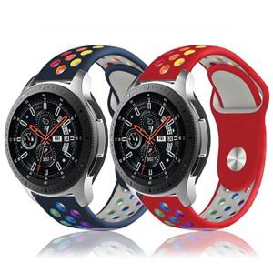 갤럭시워치 액티브 40mm 호환 레인보우 스포츠 실리콘 밴드 스트랩