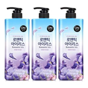 온더바디 플라워 바디워시 아이리스 900g, 3개