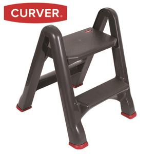 [CURVER}커버 가정용 주방용 스텝스툴 키높이 접이식 간이 사다리 1개(45.5cm)