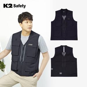 K2 작업조끼 VE-2603 제전조끼 망사 근무복 단체복