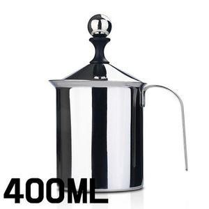 ForU279 우유거품기 중 거품망 반죽기 400ml 거품 망 스텐용기 스텐주전자 만들기