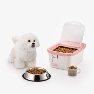 락앤락 사료보관통 5kg / 계량컵+제습제 포함 강아지 사료통