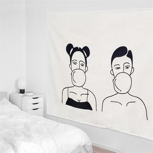 대형 패브릭 포스터 커플풍선껌 L