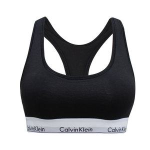 CK 캘빈클라인 모던 코튼 AF 레이서백 노패드 브라렛 여성 언더웨어 브라 블랙 F3785-001