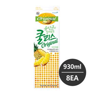 동원 소와나무 쿨피스 파인애플 930ml 8개 무배 냉장배송