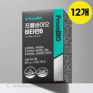 프롬바이오 비타민B 판토텐산 비오틴 영양제 60정 12개
