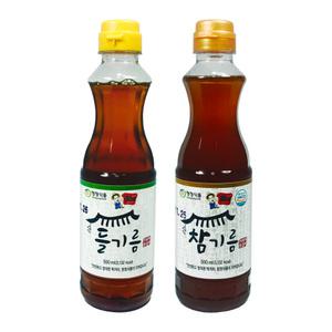 100% 고소한 통참깨 참기름 통들깨 들기름 볶음참깨 500ml