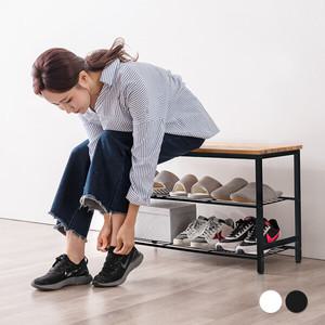 [코세드] 카라 신발장 800L [블랙/화이트]