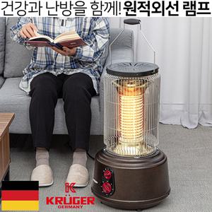 KRUGER 가정용 온풍 전기히터 업소용 세라믹 전기 스토브 사무실 원적외선 램프히터