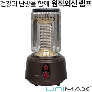UNIMAX 가정용 온풍 전기 히터 업소용 세라믹 전기 스토브 사무실 원적외선 램프히터