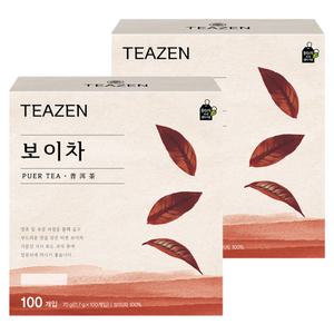 [소비기한 임박] 티젠 보이차, 100티백, 2개