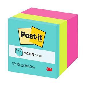 [OFK4Q8Q9]3M 포스트잇 노트 큐브 2027  76x76 400매