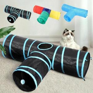[OFM69RRP]집 고양이 숨숨 접이식 캣터널 PET 장난