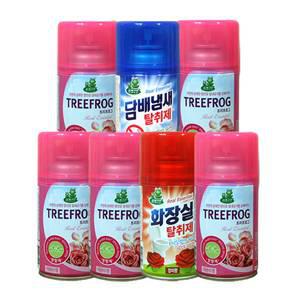 트리프러그 자동분사기용 캔 280ml 10개  화장실 장미향 실내용 방향제
