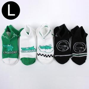 새실텍스피아 아동양말 크로커다일 키즈 스니커즈 양말 5족 1세트 (L)
