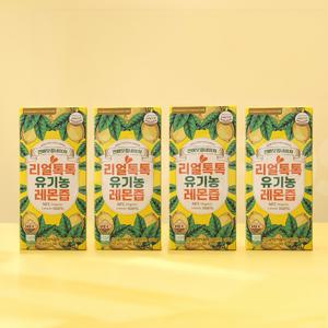 홍여진 리얼톡톡 레몬즙 유기농 NFC 레몬 분말 가루 착즙 음료 주스 쥬스 차 레몬수 레몬즙 14포 4박스