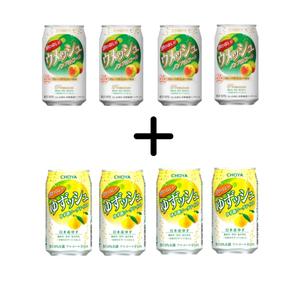 초야 유즈슈&우메슈 350ml X 혼합 8개 요와나이 논알콜음료 하이볼 소다