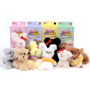 트윈(쌍둥이)밍크모루 인형만들기세트 (1P) DIY