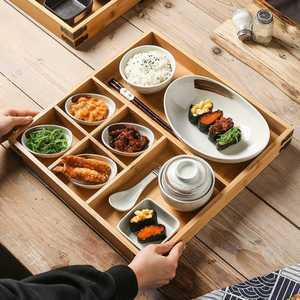 반찬 접시 트레이 일식 나눔 접시 도시락 스낵 식당